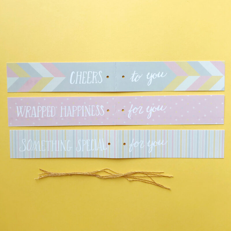 Hand Lettered Folded Gift Tags - Praxis Design Studio